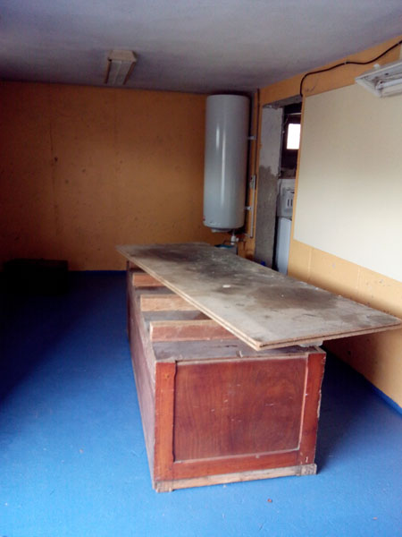 l'établi à sa nouvelle place